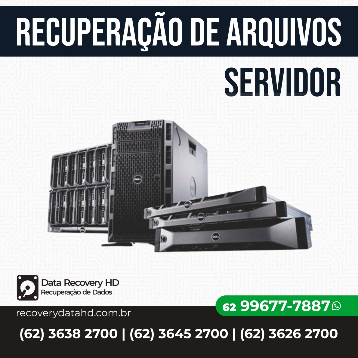 RECOVERY DADOS GOIANIA-RECUPERAÇÃO DE ARQUIVOS DE SERVIDOR GOIANIA