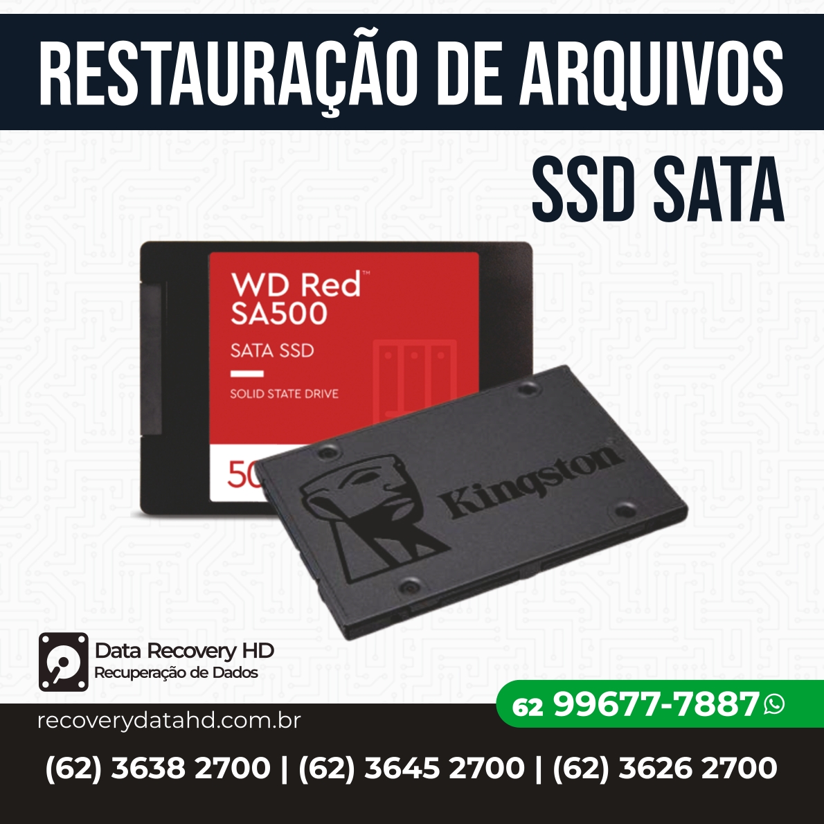 RECOVERY DADOS GOIANIA-RECUPERAÇÃO DE ARQUIVOS DE SSD GOIANIA